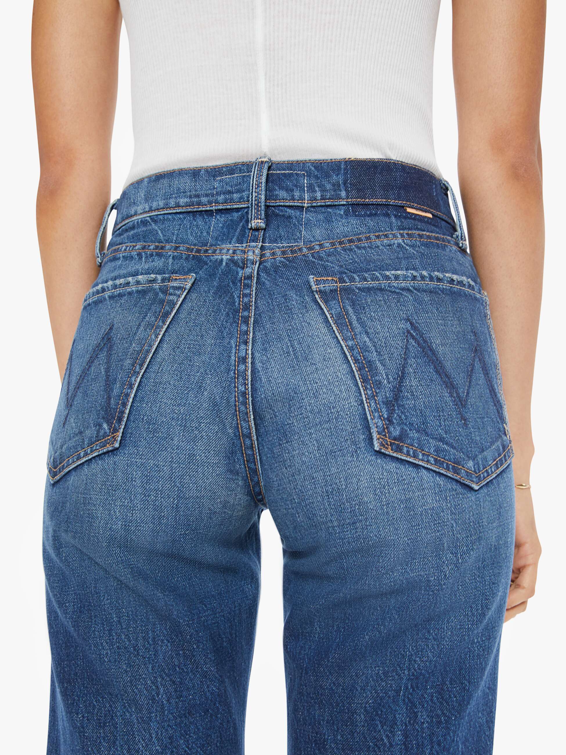 MOTHER Rambler Ankle Denim Jeans Well Stacked-Denim-West of Woodward Boutique-Vancouver-Canada