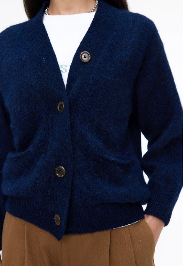 Our Sister Dolphin Cardigan Navy-Sweaters-West of Woodward Boutique-Vancouver-Canada