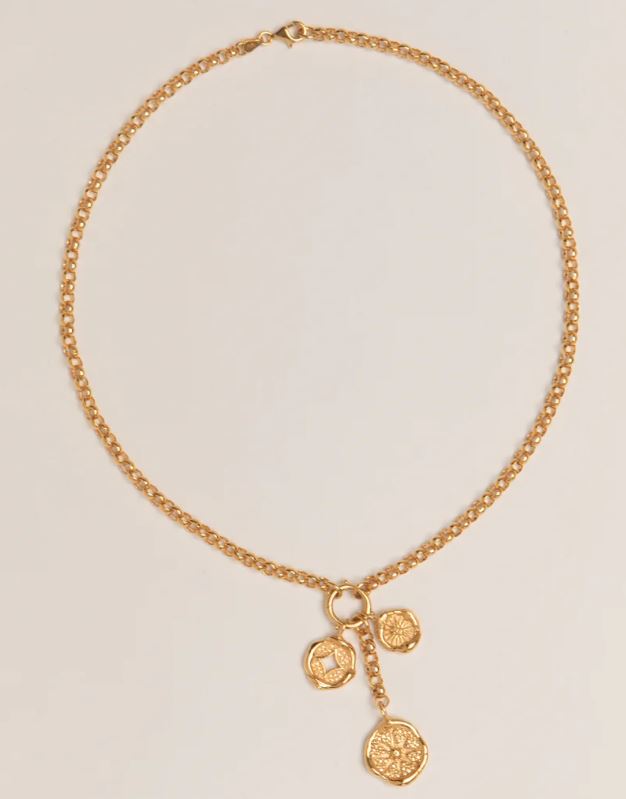 Pamela Card Everlasting Tales 18" Necklace 24K Gold Plated-Accessories-West of Woodward Boutique-Vancouver-Canada