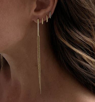 Enti Ana Jules Drop Studs 10k Gold-Accessories-West of Woodward Boutique-Vancouver-Canada