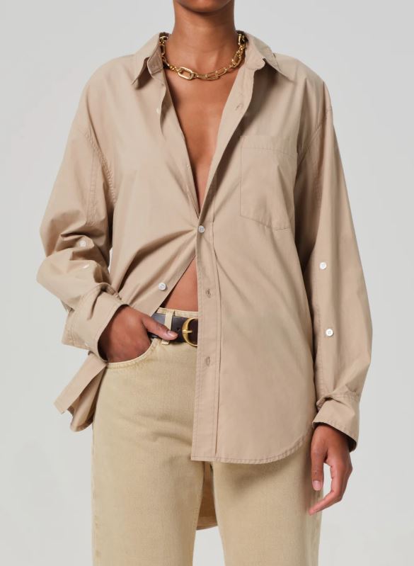 COH Kayla Button Up Shirt - Sandatlas-Shirts-West of Woodward Boutique-Vancouver-Canada