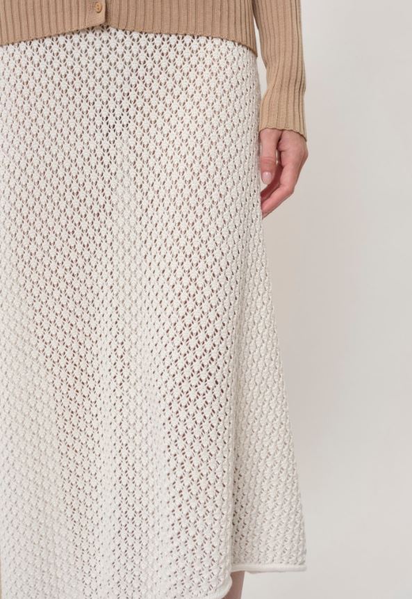 Herskind Luigi Knit Skirt Creme-Dresses-West of Woodward Boutique-Vancouver-Canada