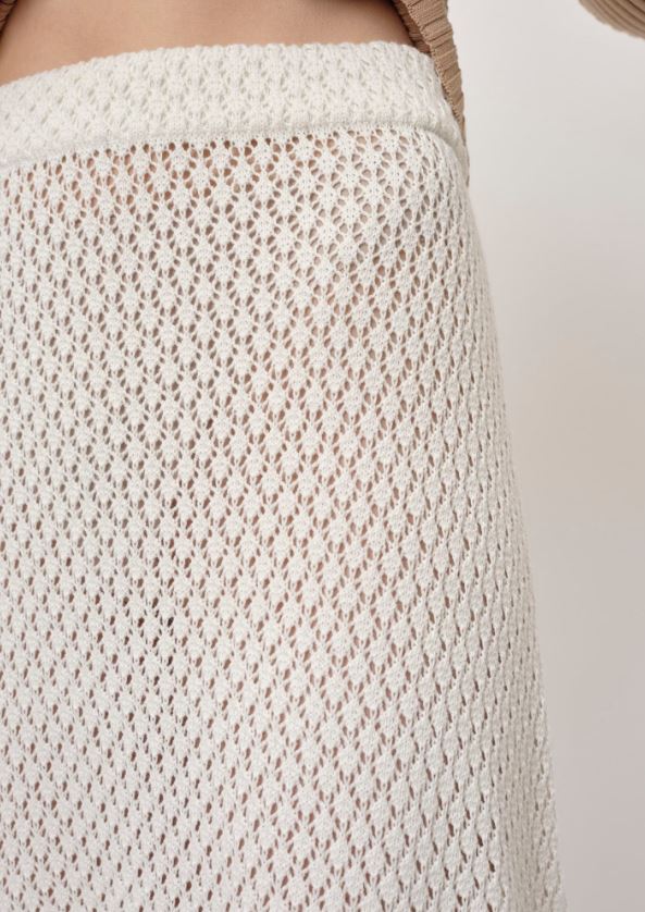 Herskind Luigi Knit Skirt Creme-Dresses-West of Woodward Boutique-Vancouver-Canada