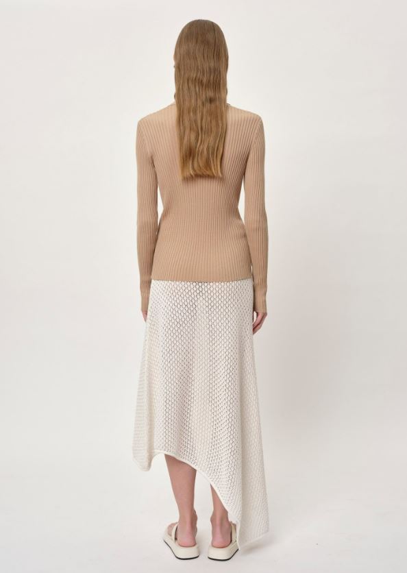 Herskind Luigi Knit Skirt Creme-Dresses-West of Woodward Boutique-Vancouver-Canada