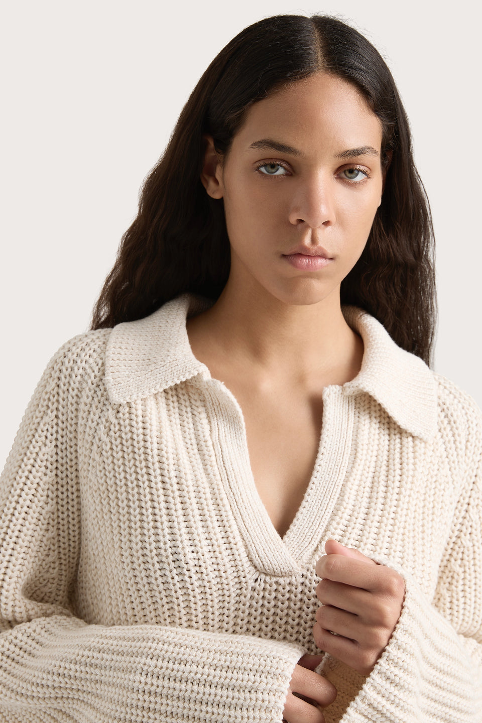 Faithfull the Brand Colmier Sweater- Beige-Sweaters-West of Woodward Boutique-Vancouver-Canada