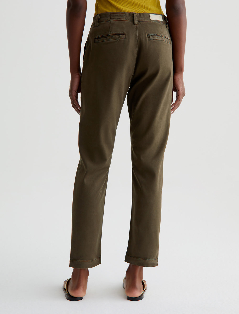 AG Caden Trouser Sulfur Shady Moss-Pants-West of Woodward Boutique-Vancouver-Canada