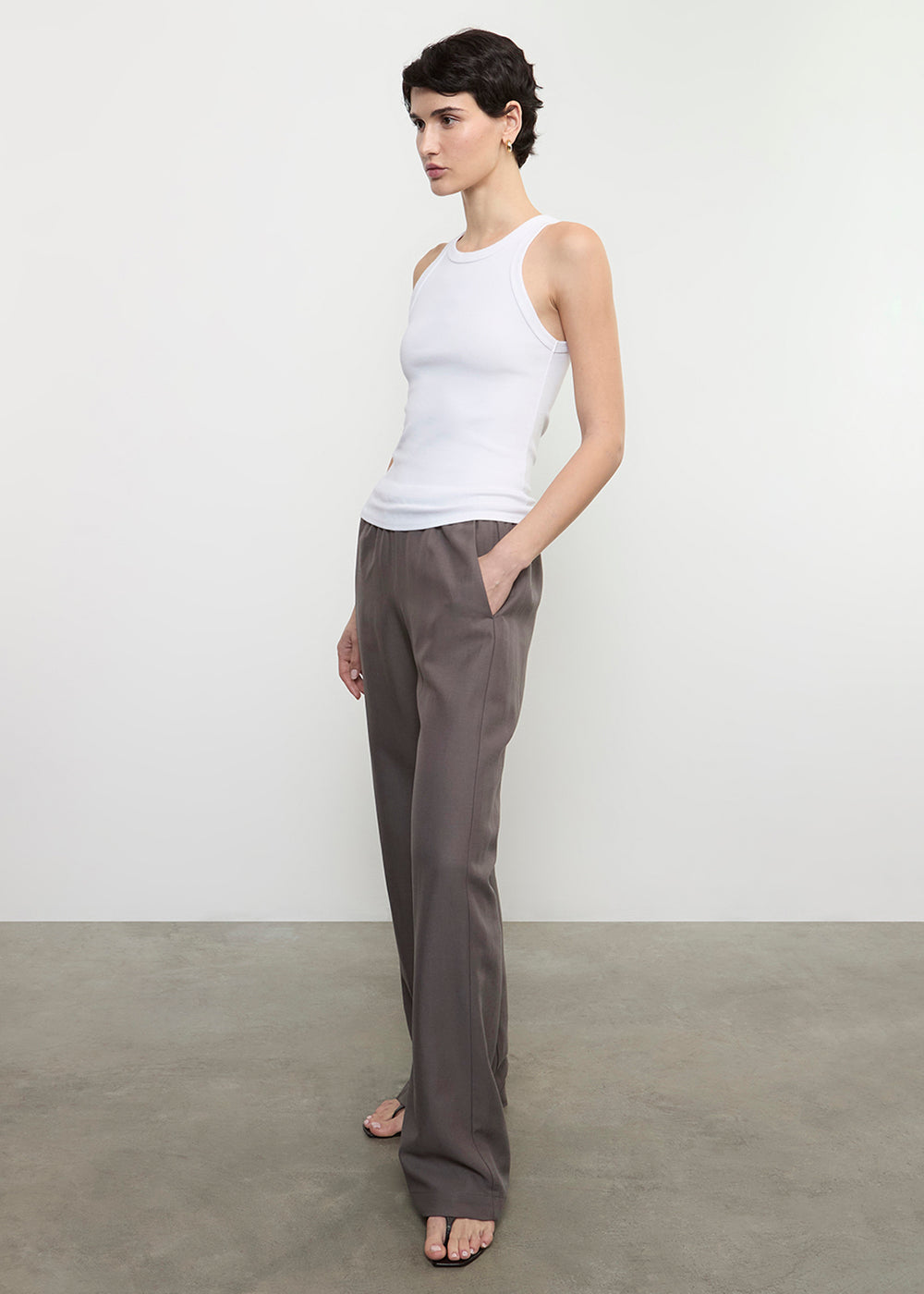 Enza Costa Twill Everywhere Pant - Iron-Pants-West of Woodward Boutique-Vancouver-Canada