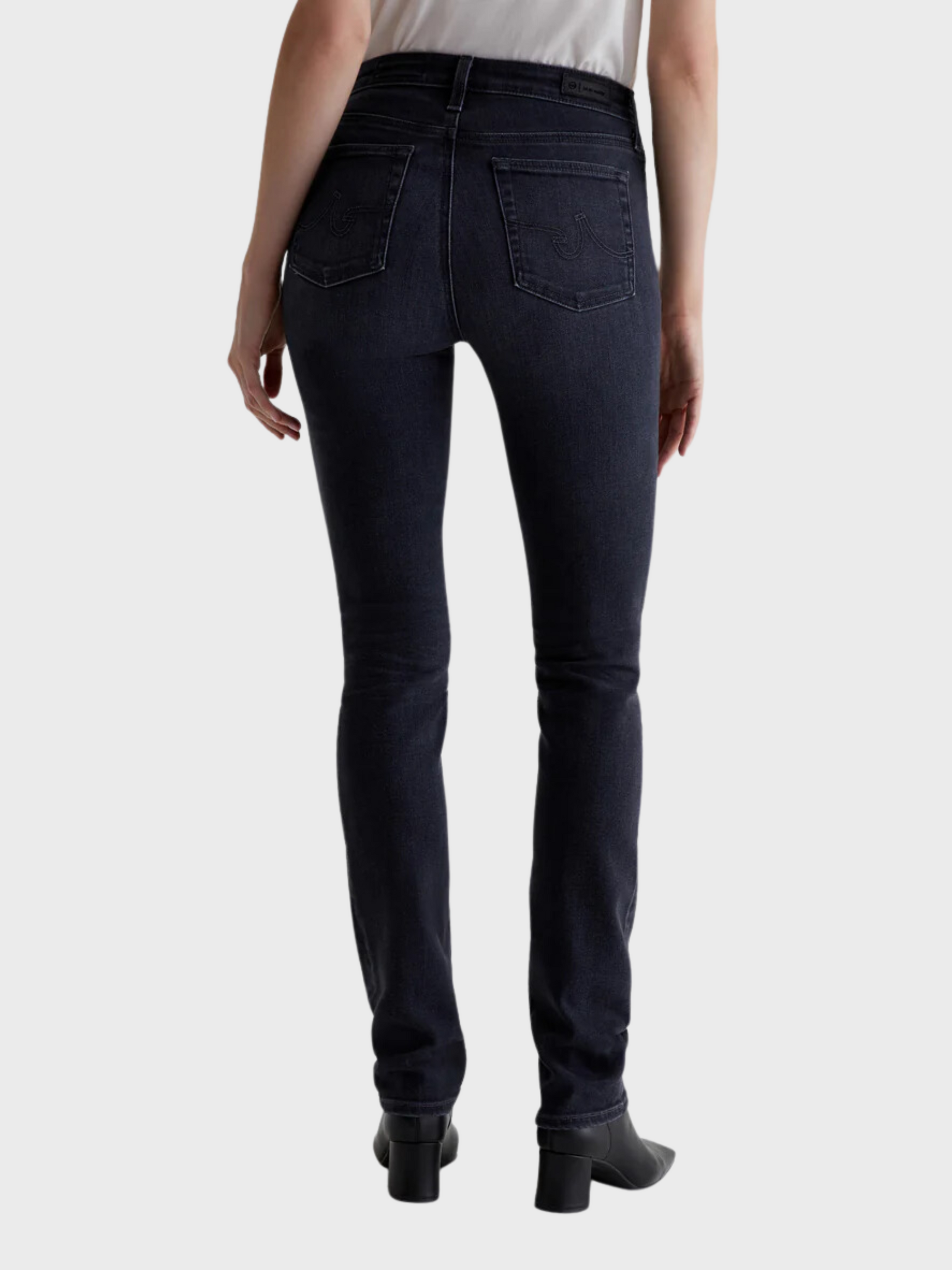 AG Mari Extended Denim Jeans 8 Years Black Salt-Denim-West of Woodward Boutique-Vancouver-Canada