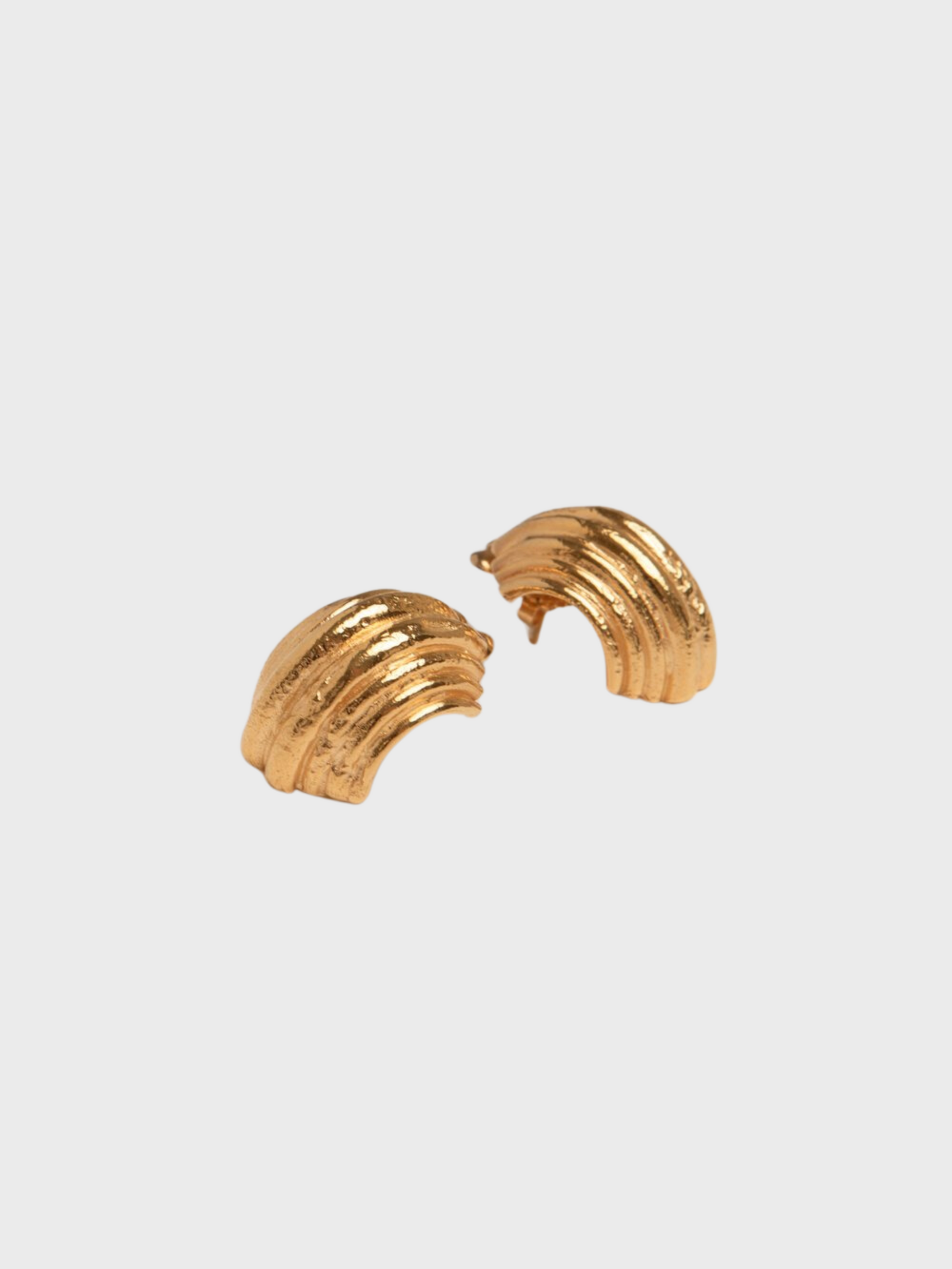 Pamela Card Remnants Of Athina Earrings 24K Gold Plated-Accessories-West of Woodward Boutique-Vancouver-Canada