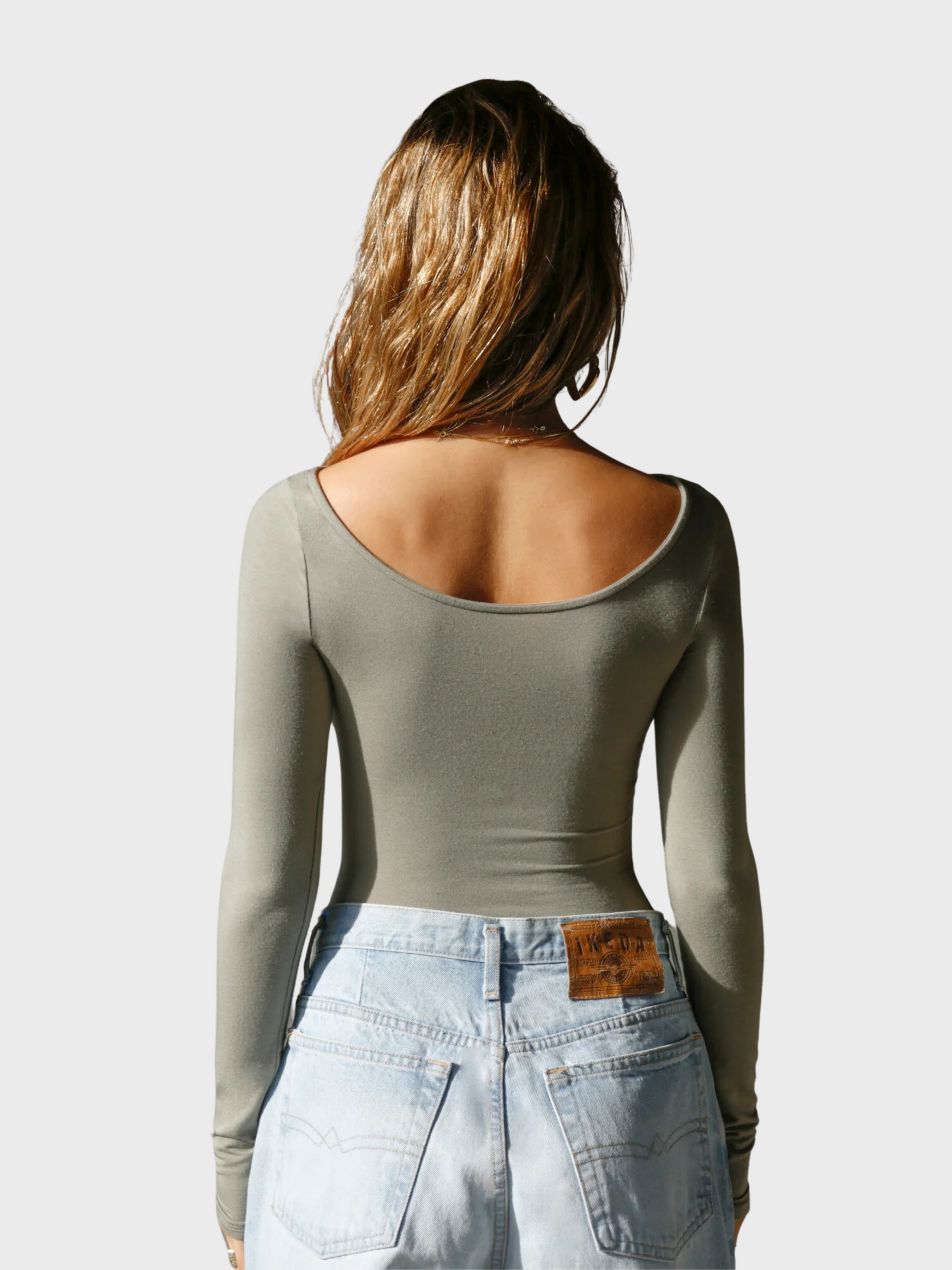 Joah Brown Boatneck Long Sleeve- Sage-T-Shirts-West of Woodward Boutique-Vancouver-Canada