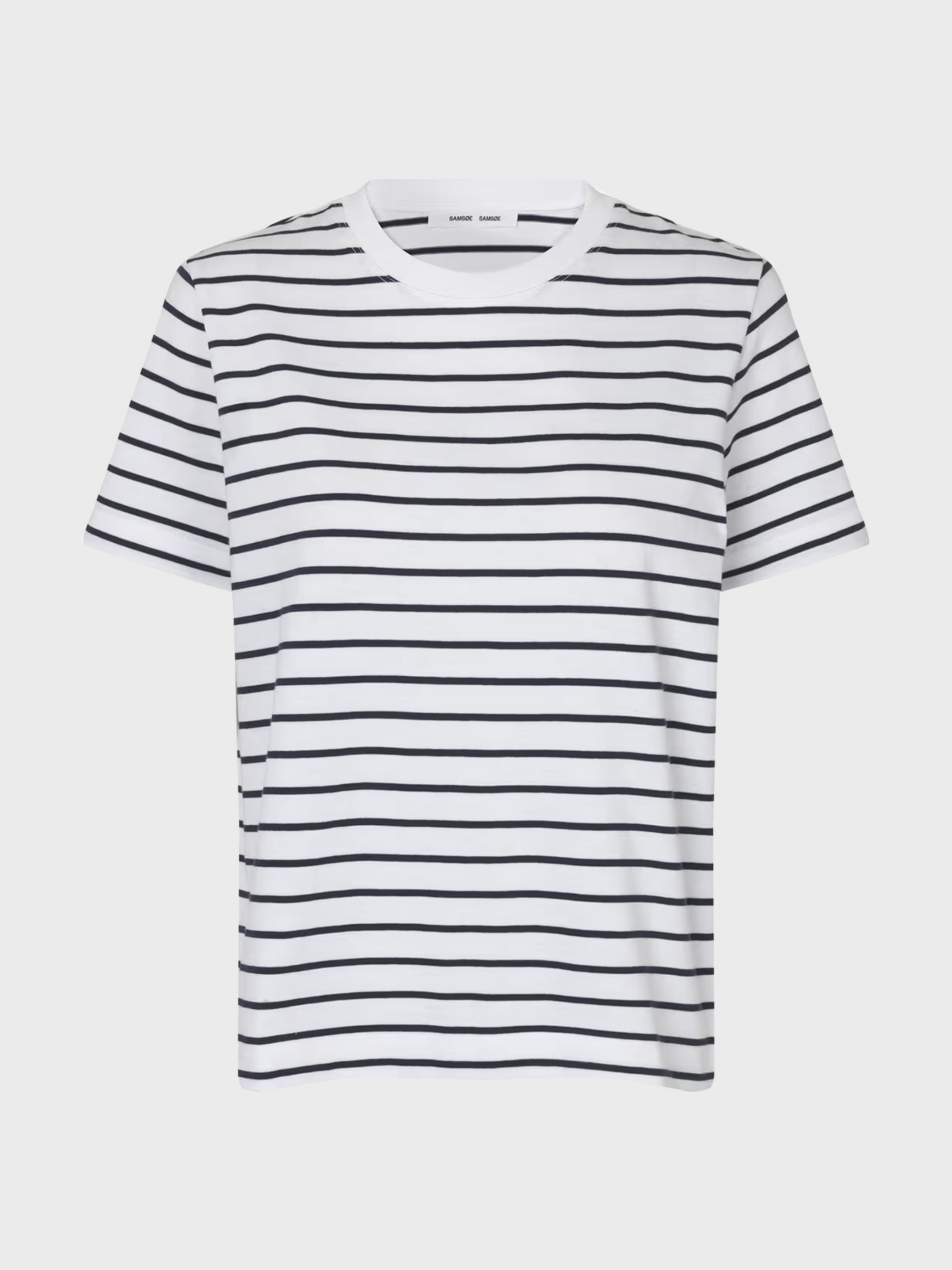 Samsoe Camino T-Shirt - Salute Stripe-T-Shirts-West of Woodward Boutique-Vancouver-Canada