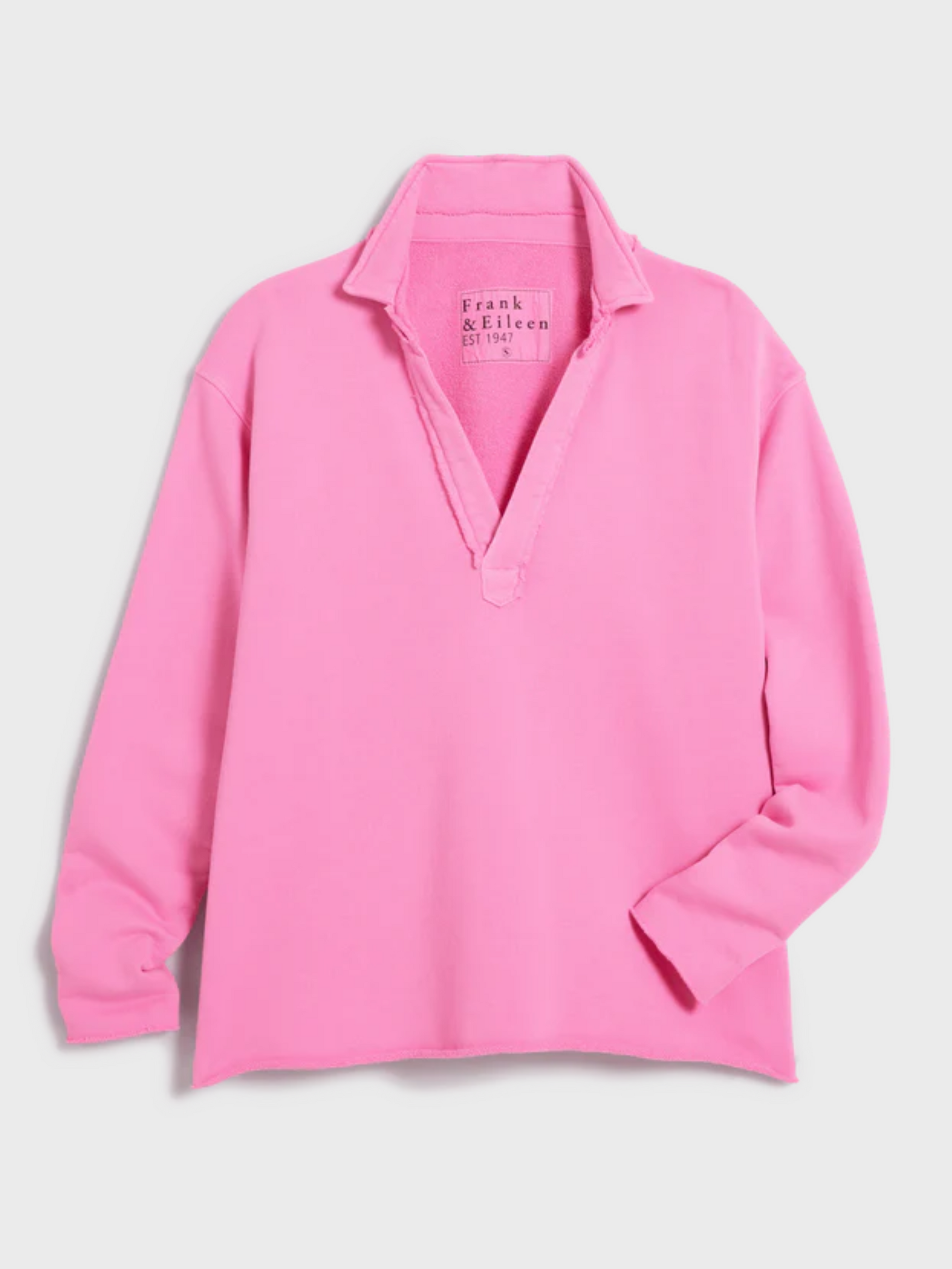 Frank & Eileen Patrick Popover Henley Heritage Jersey -Pink Lemonade-T-Shirts-West of Woodward Boutique-Vancouver-Canada