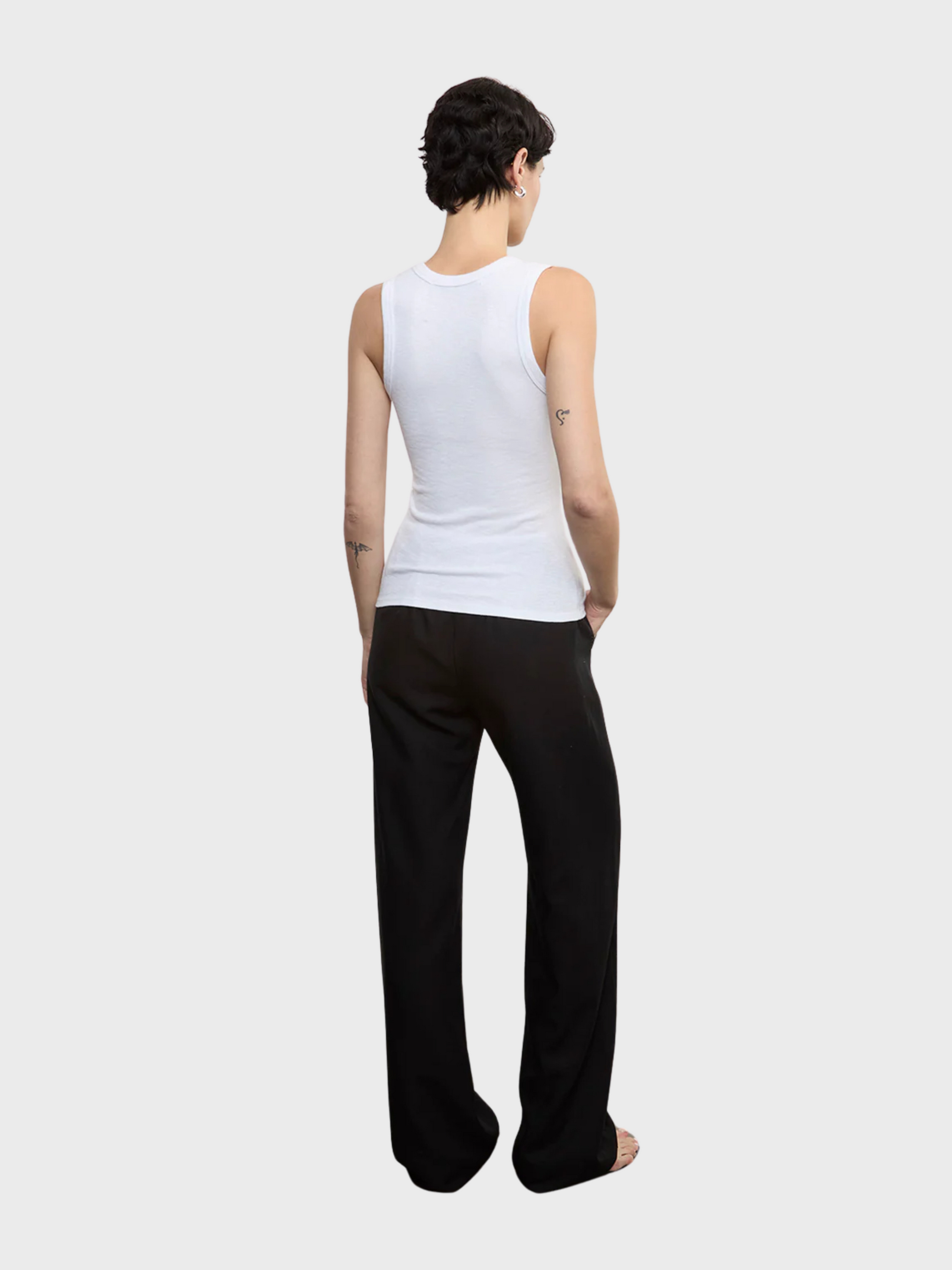 Enza Costa Twill Everywhere Pant - Black-Pants-West of Woodward Boutique-Vancouver-Canada