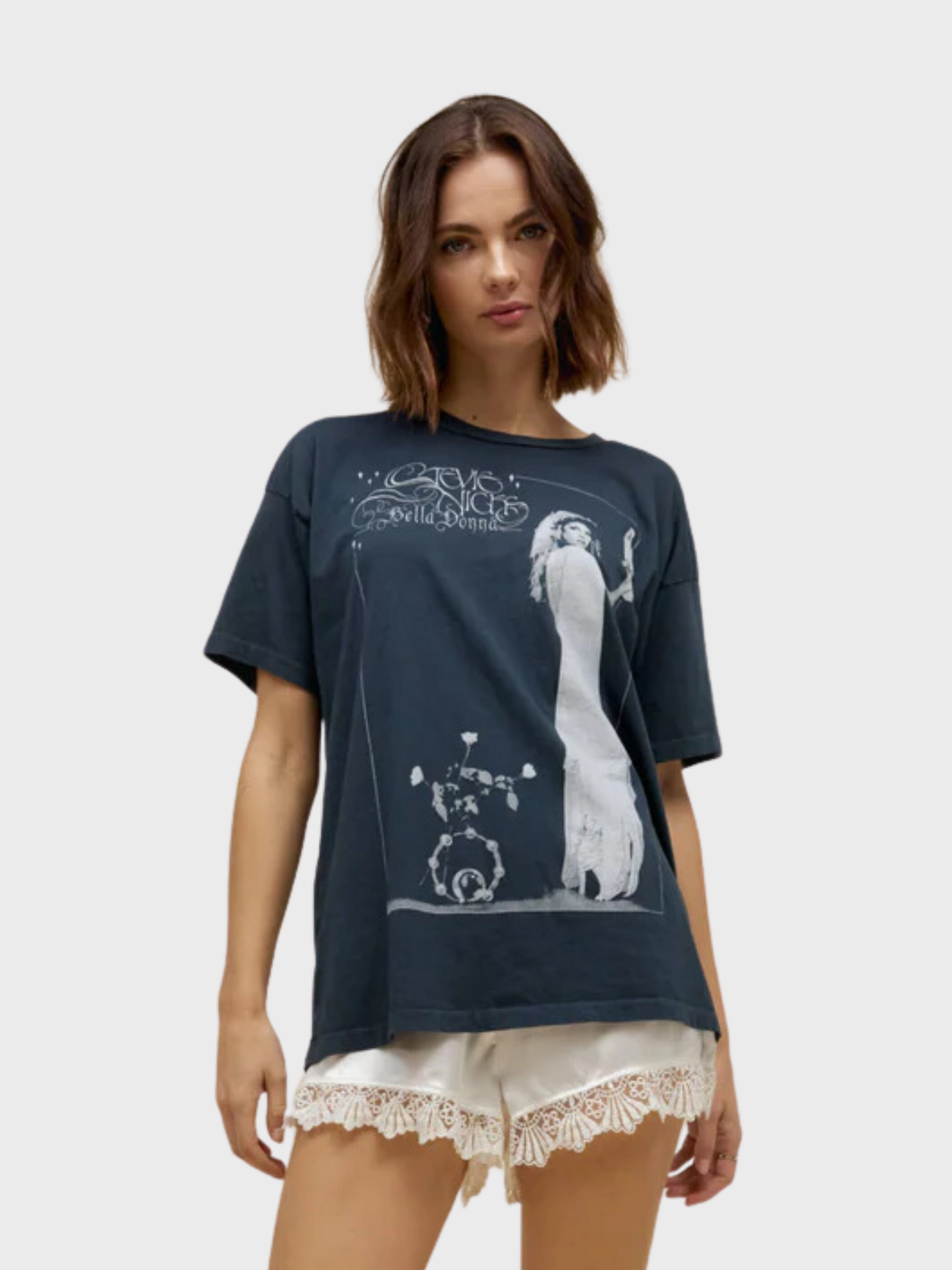 Daydreamer Stevie Nicks Bella Donna Merch Tee Vintage Black-T-Shirts-XS-West of Woodward Boutique-Vancouver-Canada