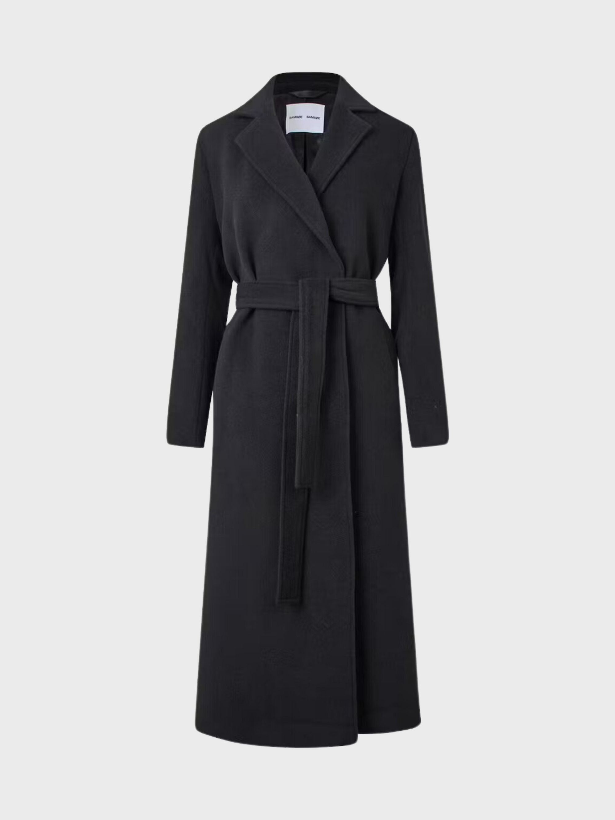 Samsoe Astrid Coat Black-Coats-West of Woodward Boutique-Vancouver-Canada