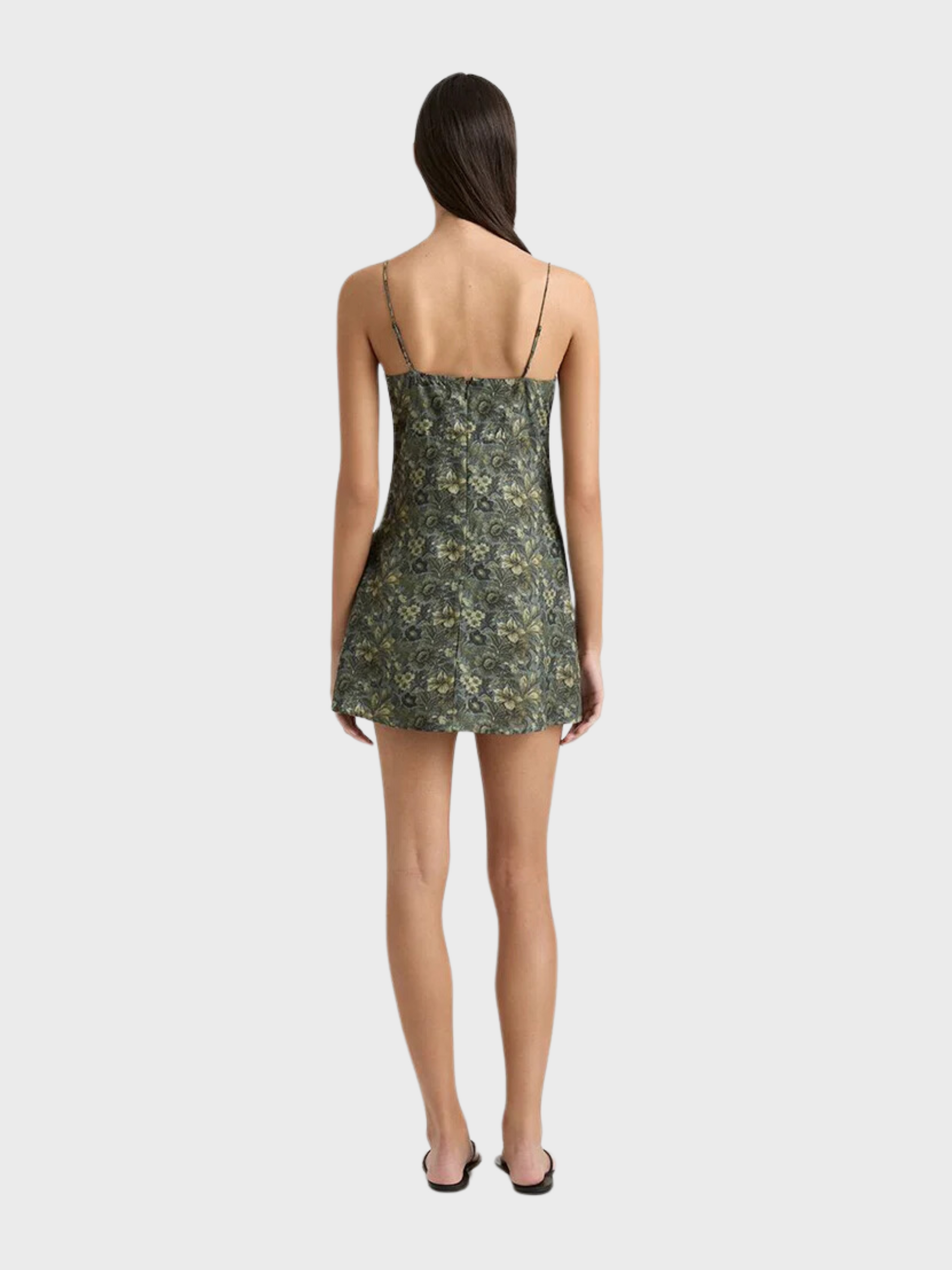 Faithfull the Brand Pau Mini Dress- Verdant-Dresses-West of Woodward Boutique-Vancouver-Canada