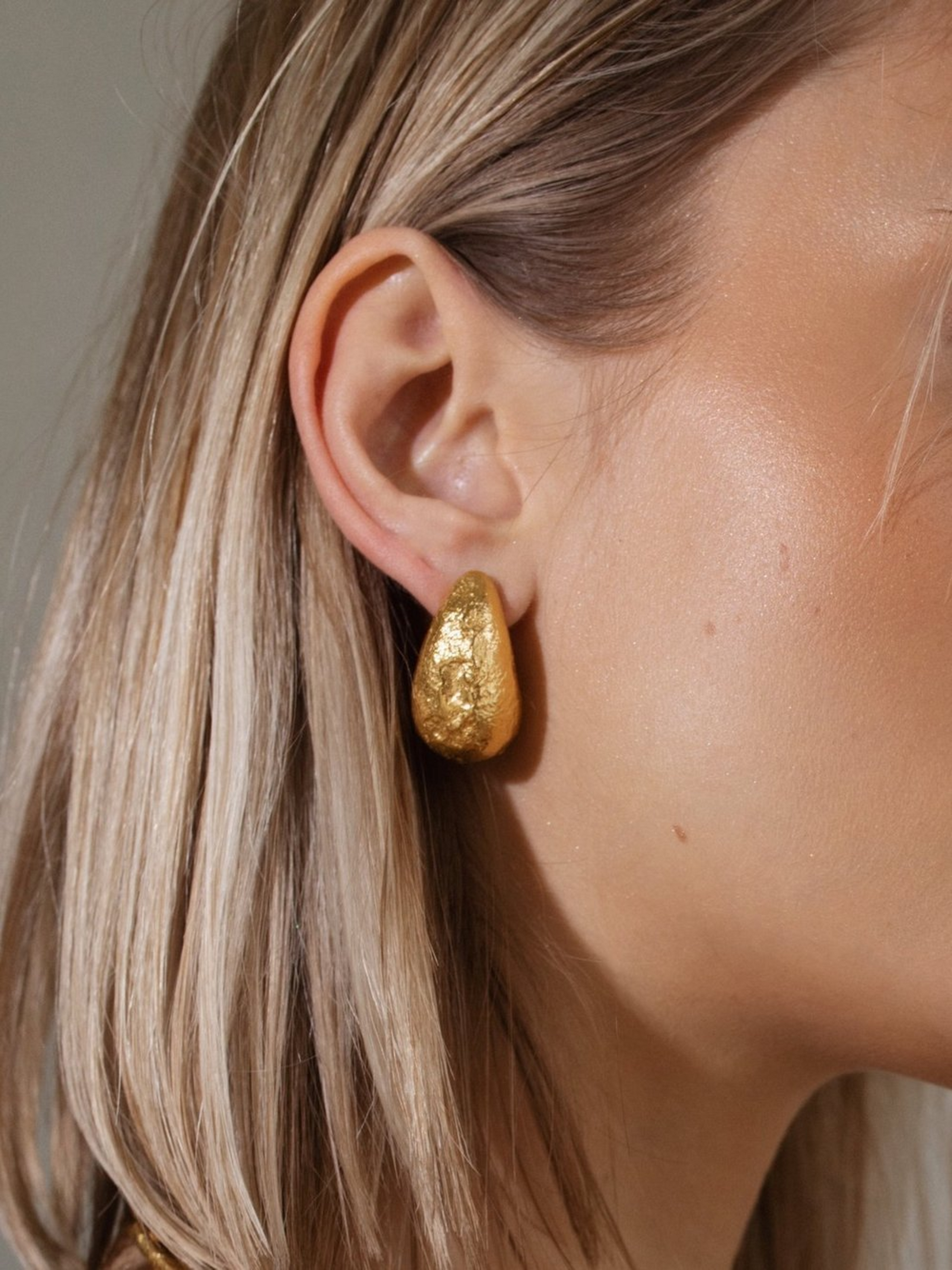 Pamela Card Baia Cannone Earrings 24K Gold Plated-Accessories-West of Woodward Boutique-Vancouver-Canada