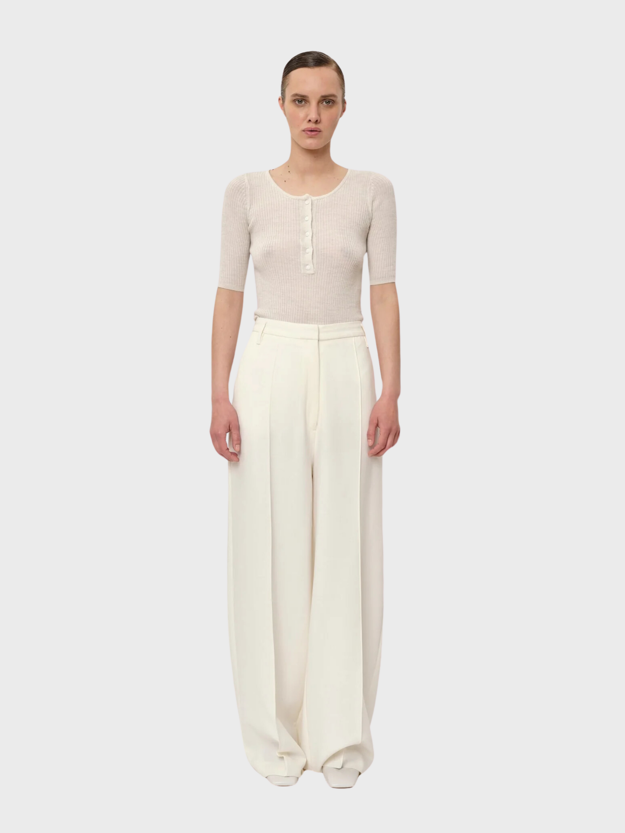 Herskind Kimberly Pants Off White-Pants-West of Woodward Boutique-Vancouver-Canada