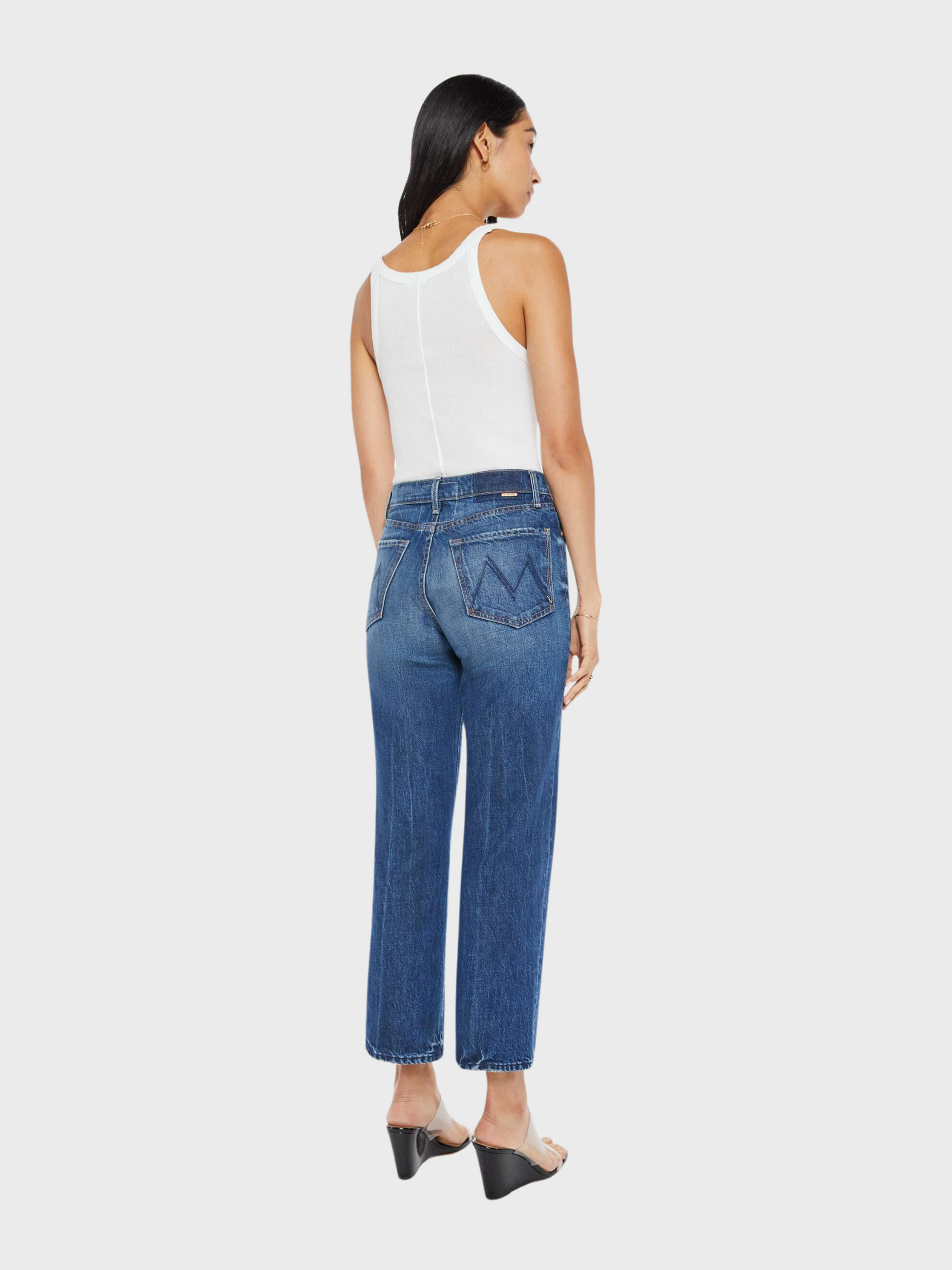 MOTHER Rambler Ankle Denim Jeans Well Stacked-Denim-West of Woodward Boutique-Vancouver-Canada