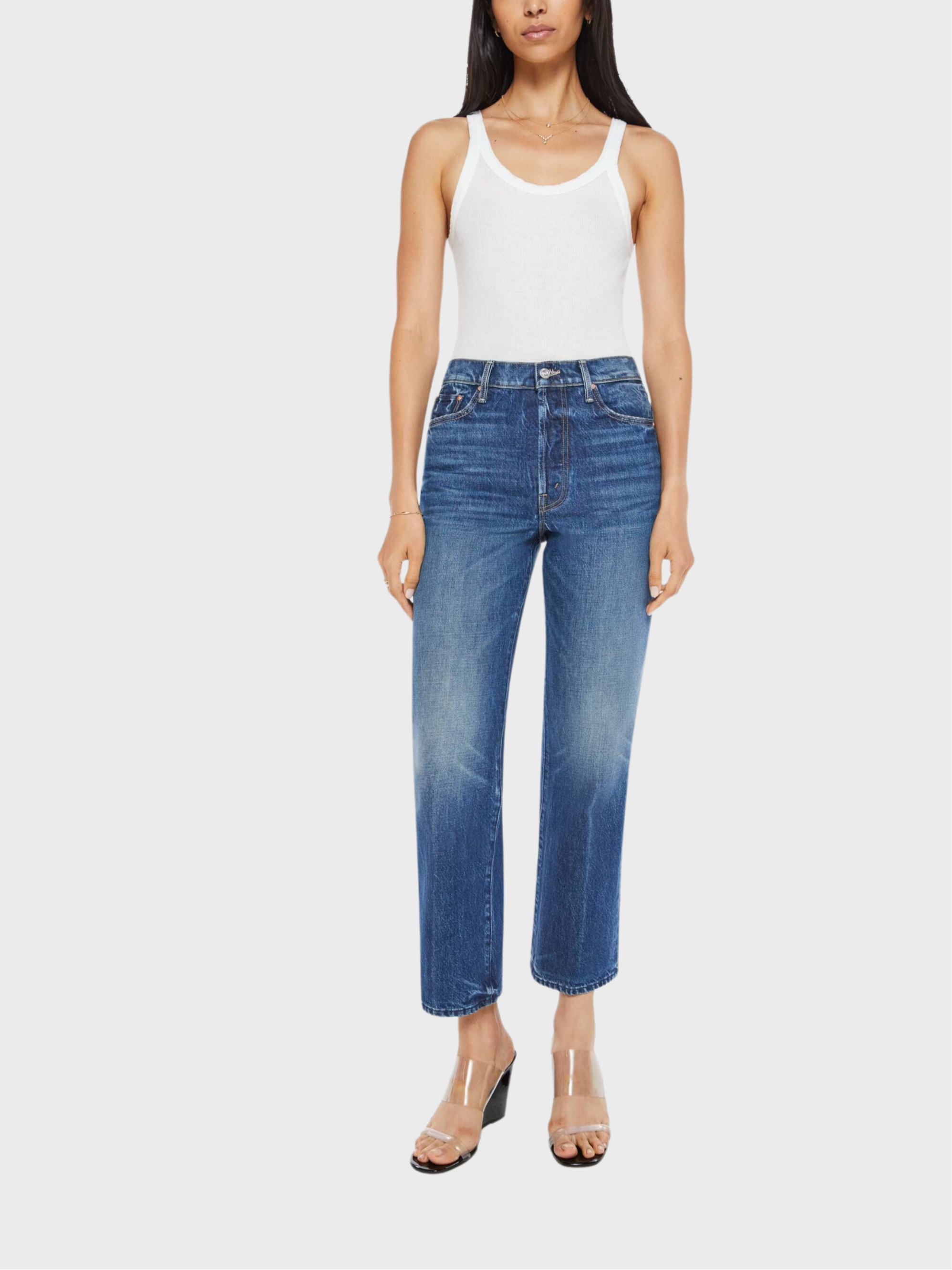 MOTHER Rambler Ankle Denim Jeans Well Stacked-Denim-West of Woodward Boutique-Vancouver-Canada