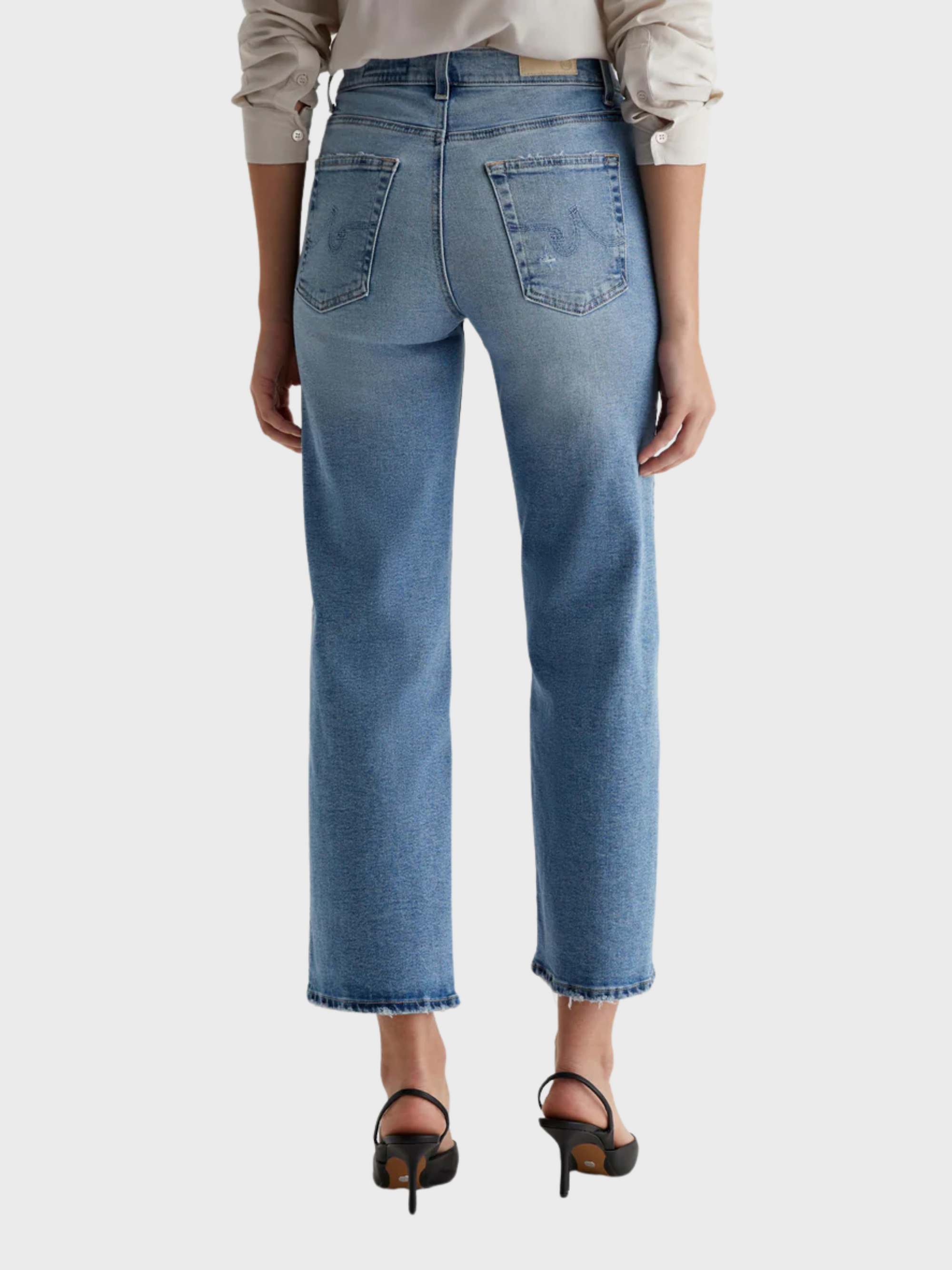 AG Saige Wide Leg Crop Denim Jeans - Momento-Denim-West of Woodward Boutique-Vancouver-Canada