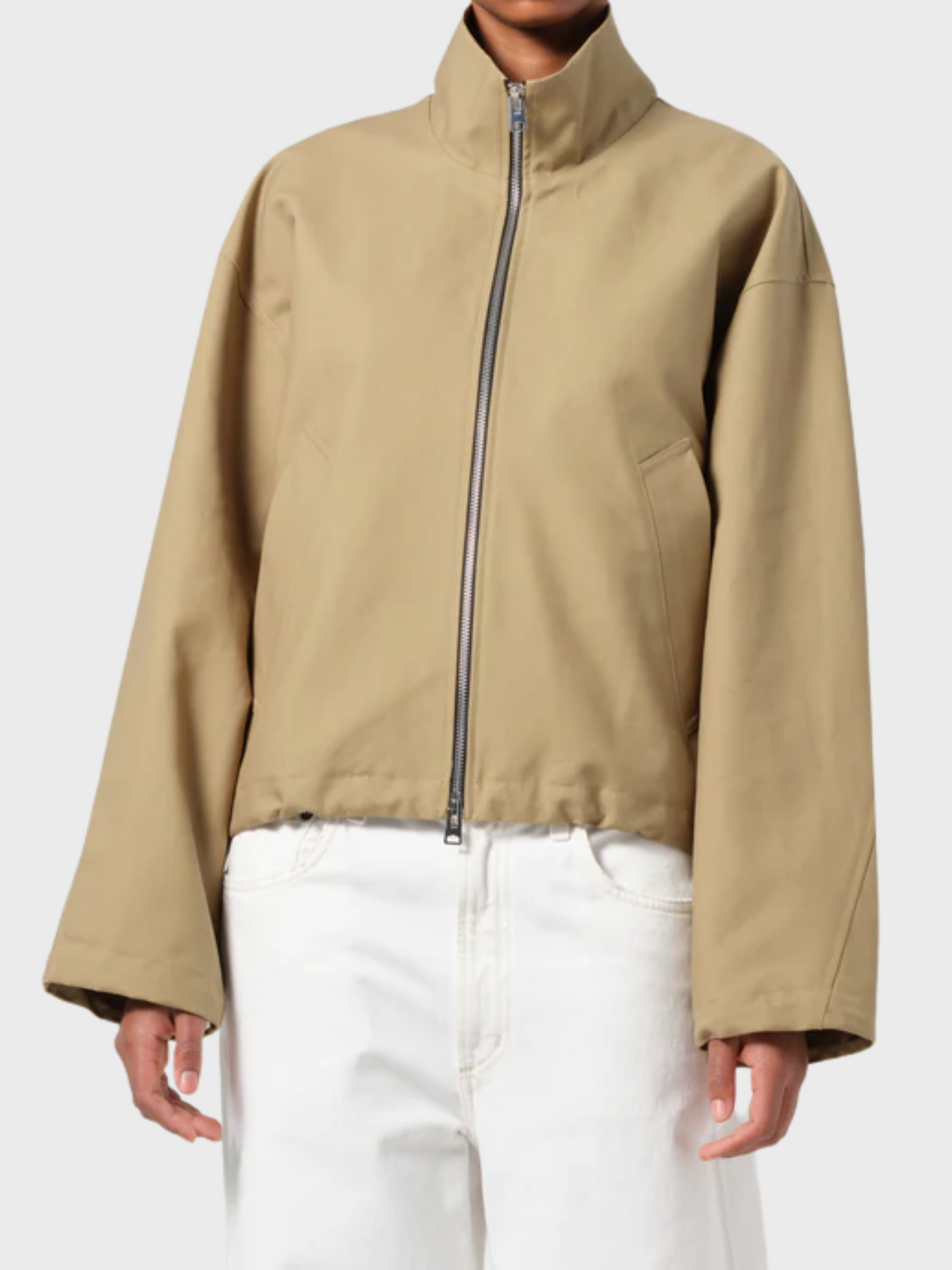 Agolde Laurie Light Jacket - Khaki-Jackets-West of Woodward Boutique-Vancouver-Canada