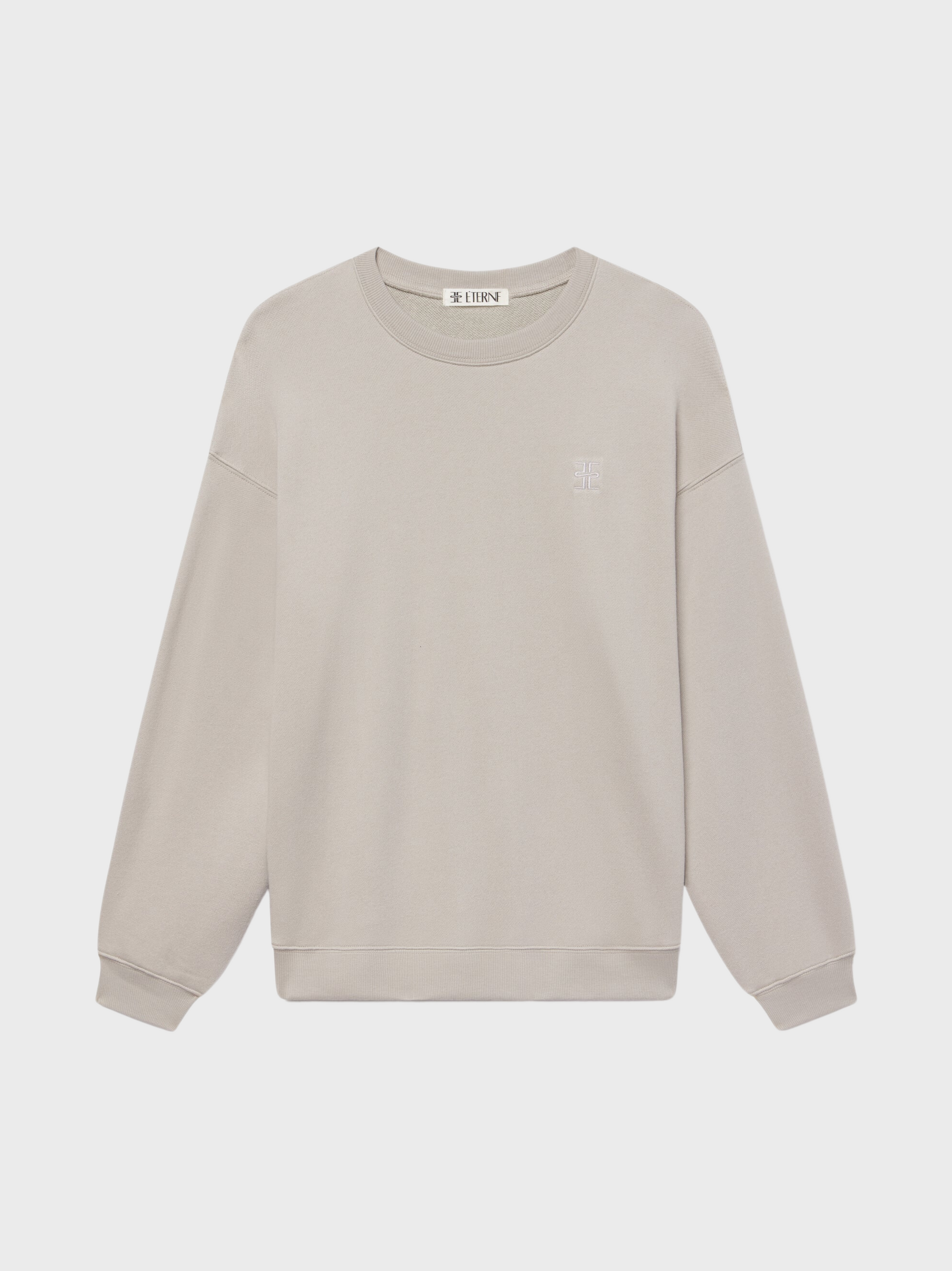 Eterne Oversized Crewneck Sweatshirt Dove-Sweatshirts-West of Woodward Boutique-Vancouver-Canada