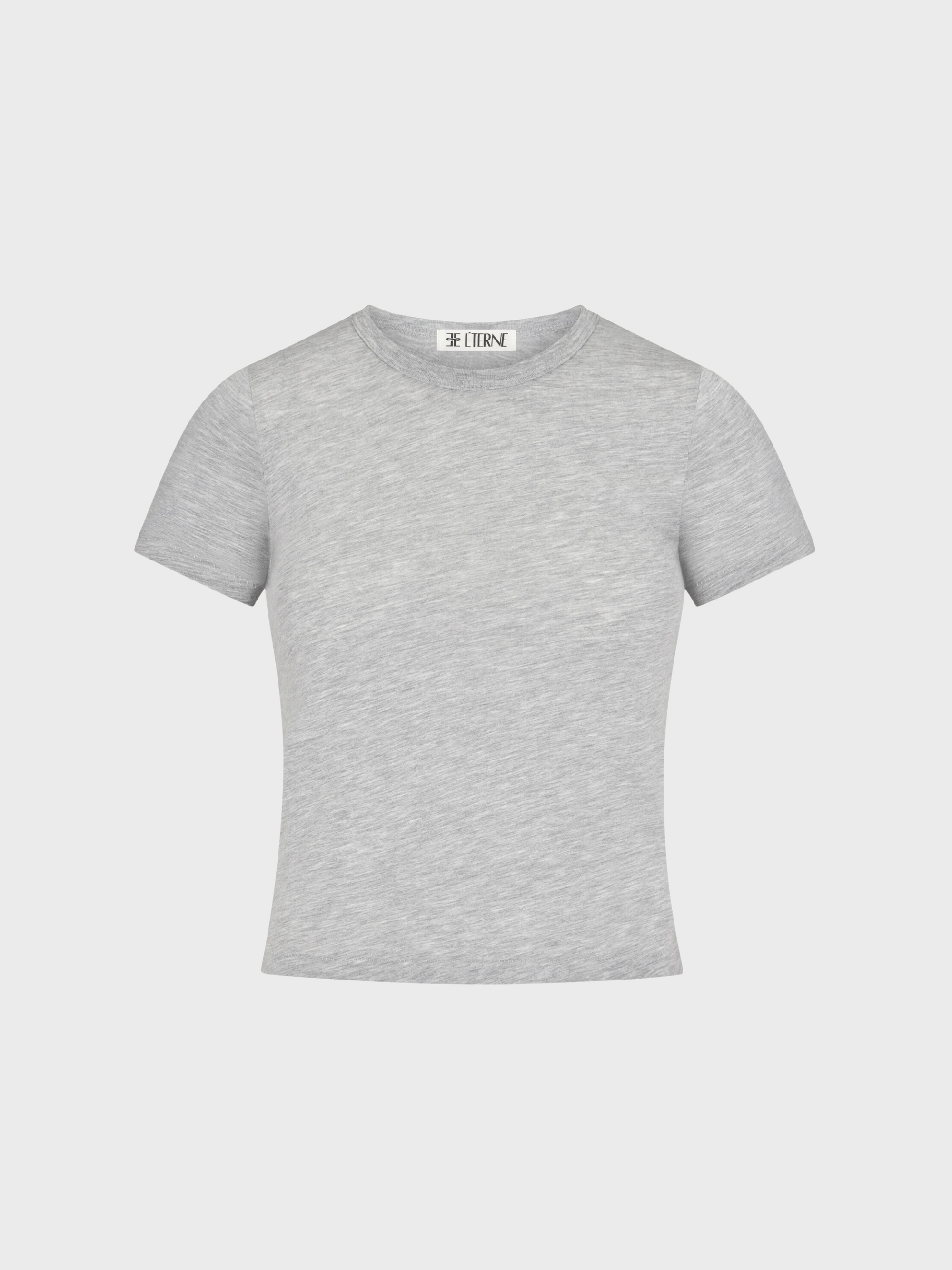 Eterne Short Sleeve Baby Tee - Heather Grey-T-Shirts-West of Woodward Boutique-Vancouver-Canada