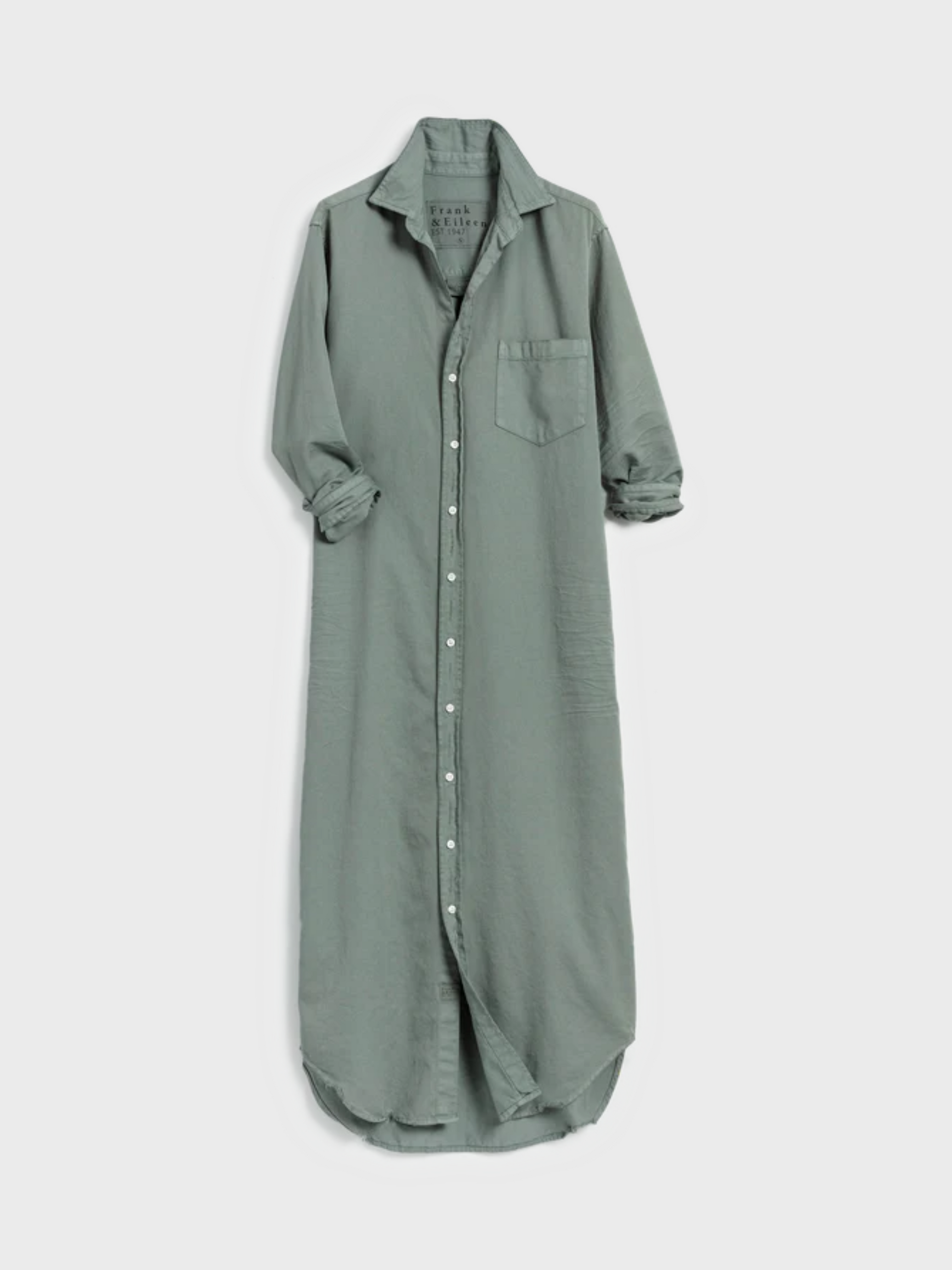 Frank & Eileen Rory Maxi Denim Shirtdress Thyme-Dresses-West of Woodward Boutique-Vancouver-Canada