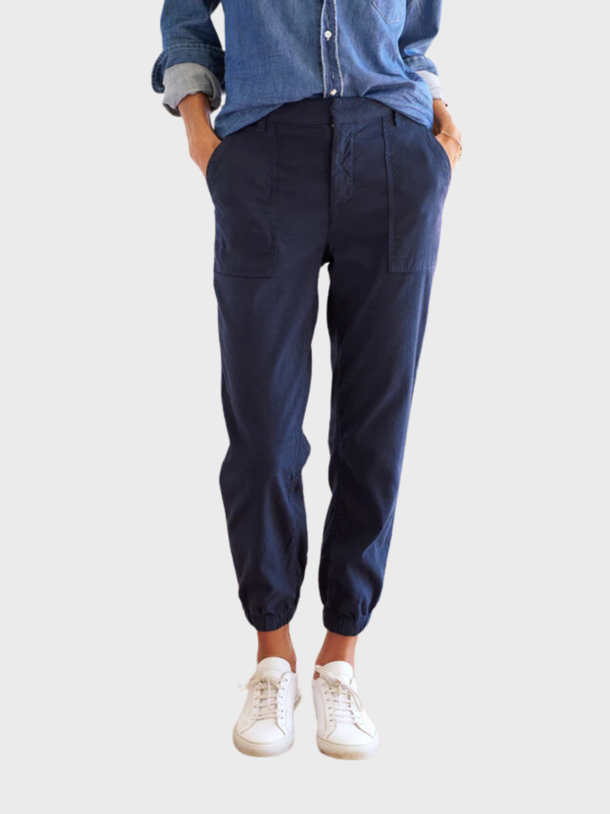 Frank &amp; Eileen Jameson Utility Jogger- Navy-Pants-0-West of Woodward Boutique-Vancouver-Canada