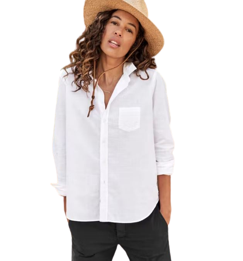 Frank & Eileen Eileen Button Up- Classic White-Shirts-West of Woodward Boutique-Vancouver-Canada